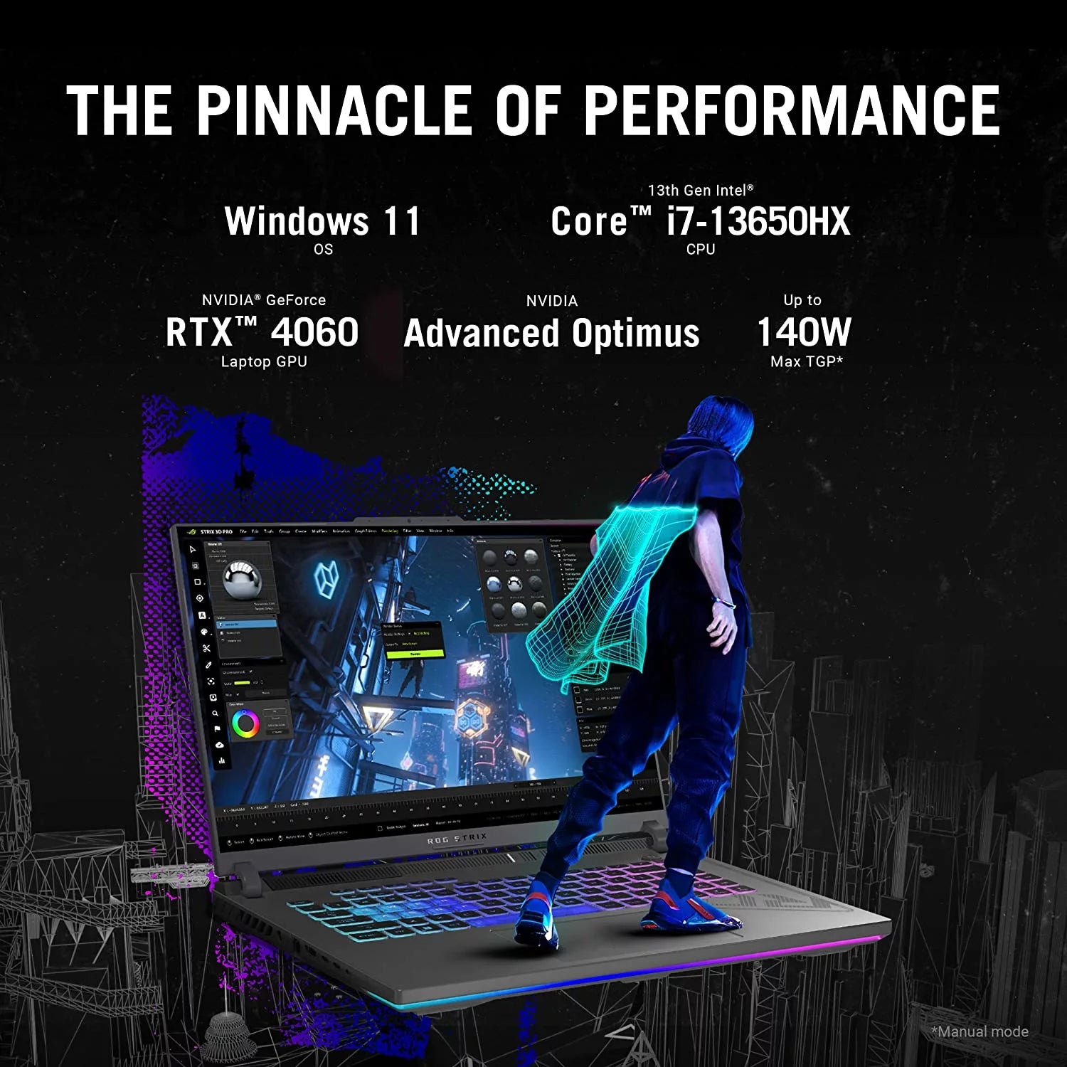 ROG Strix G16 (2023) Gaming Laptop, 16” 16:10 FHD 165Hz, Geforce RTX 4060, Intel Core I7-13650Hx, 16GB DDR5, 512GB Pcie SSD, Wi-Fi 6E, Windows 11, G614JV-AS73