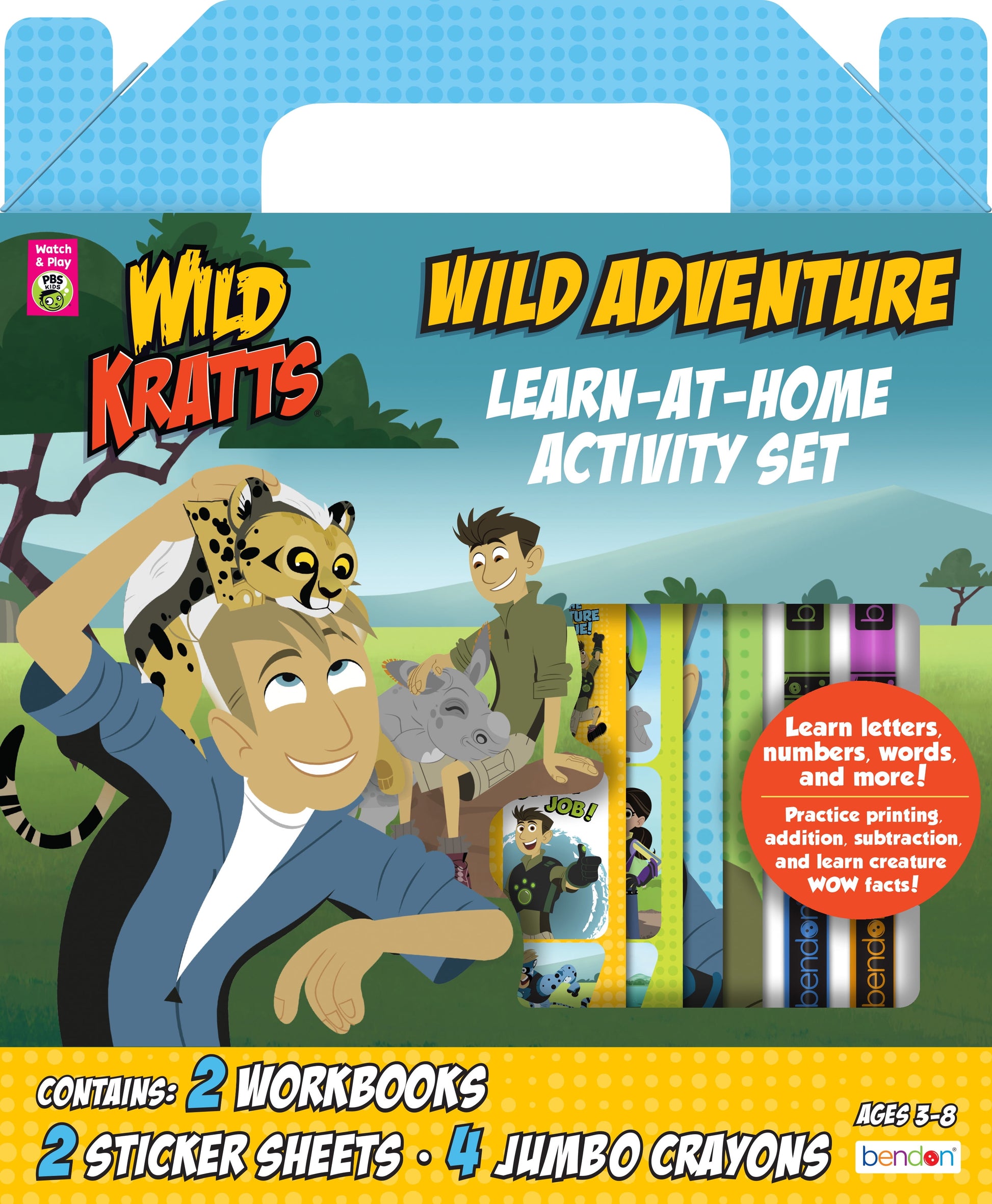 PBS Kids Wild Kratts Learn at Home Educational Kit, Child Product,