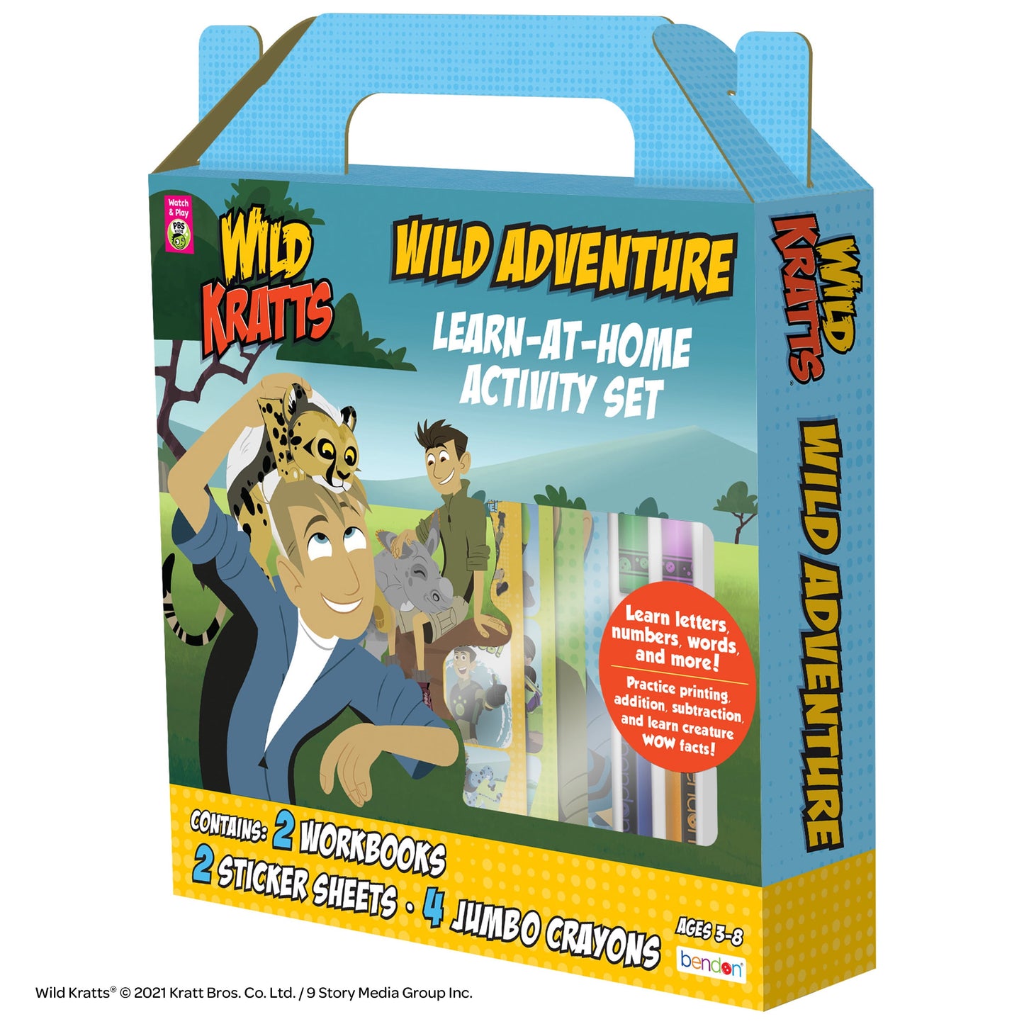 PBS Kids Wild Kratts Learn at Home Educational Kit, Child Product,