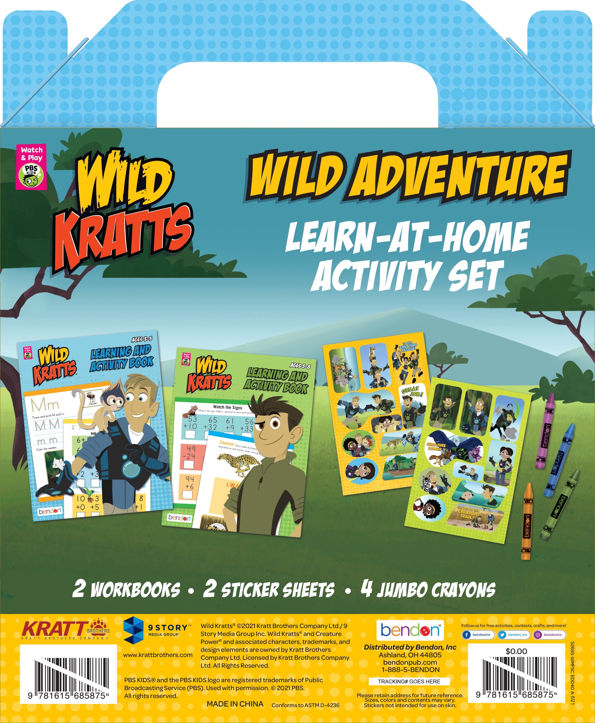 PBS Kids Wild Kratts Learn at Home Educational Kit, Child Product,