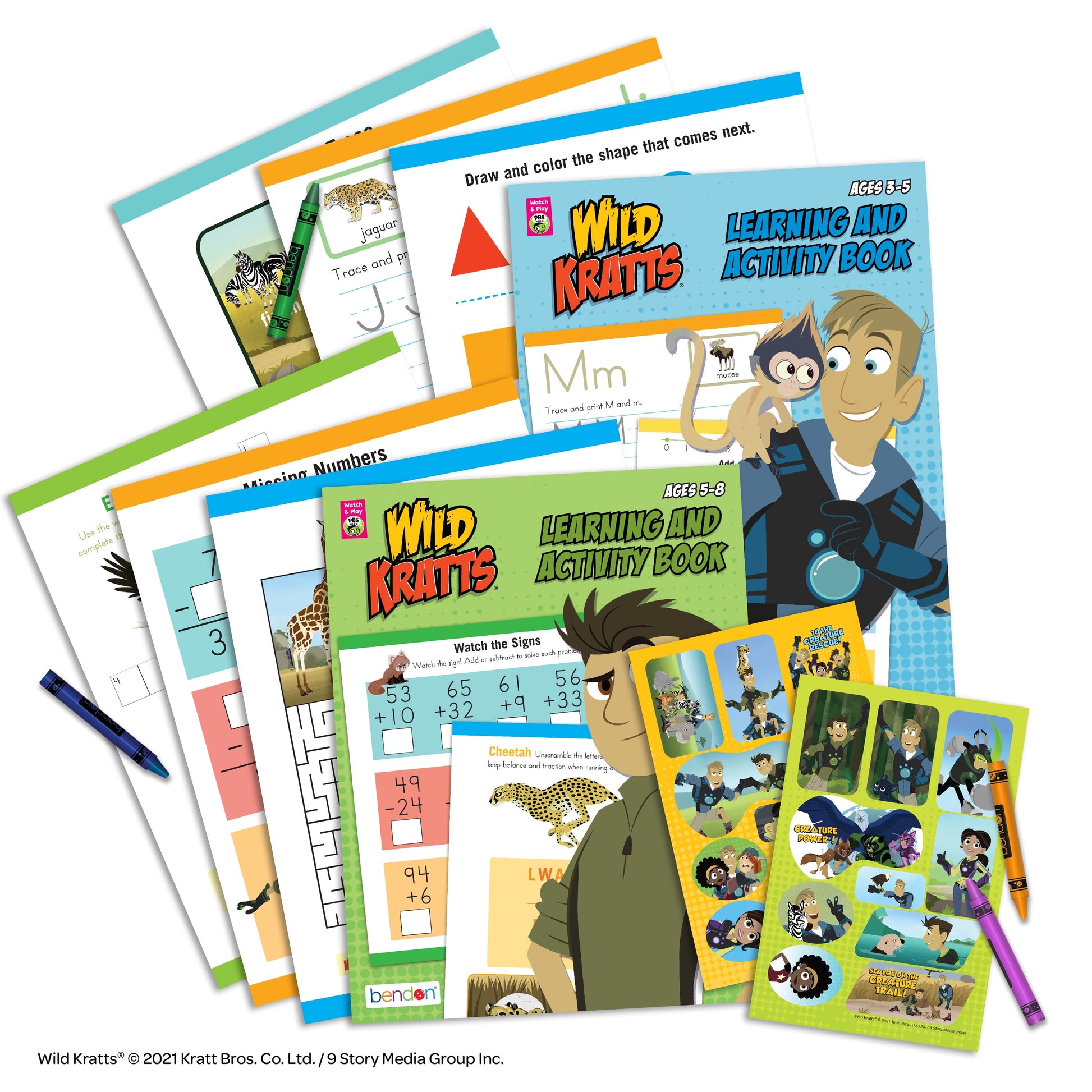PBS Kids Wild Kratts Learn at Home Educational Kit, Child Product,